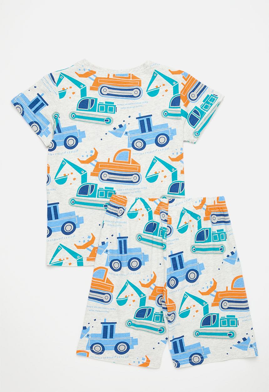 Pop Candy - Printed pj set-blue & white