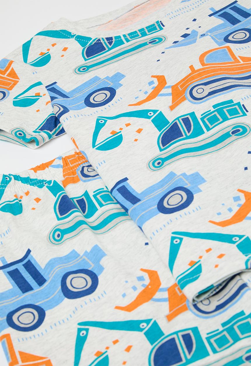 Pop Candy - Printed pj set-blue & white