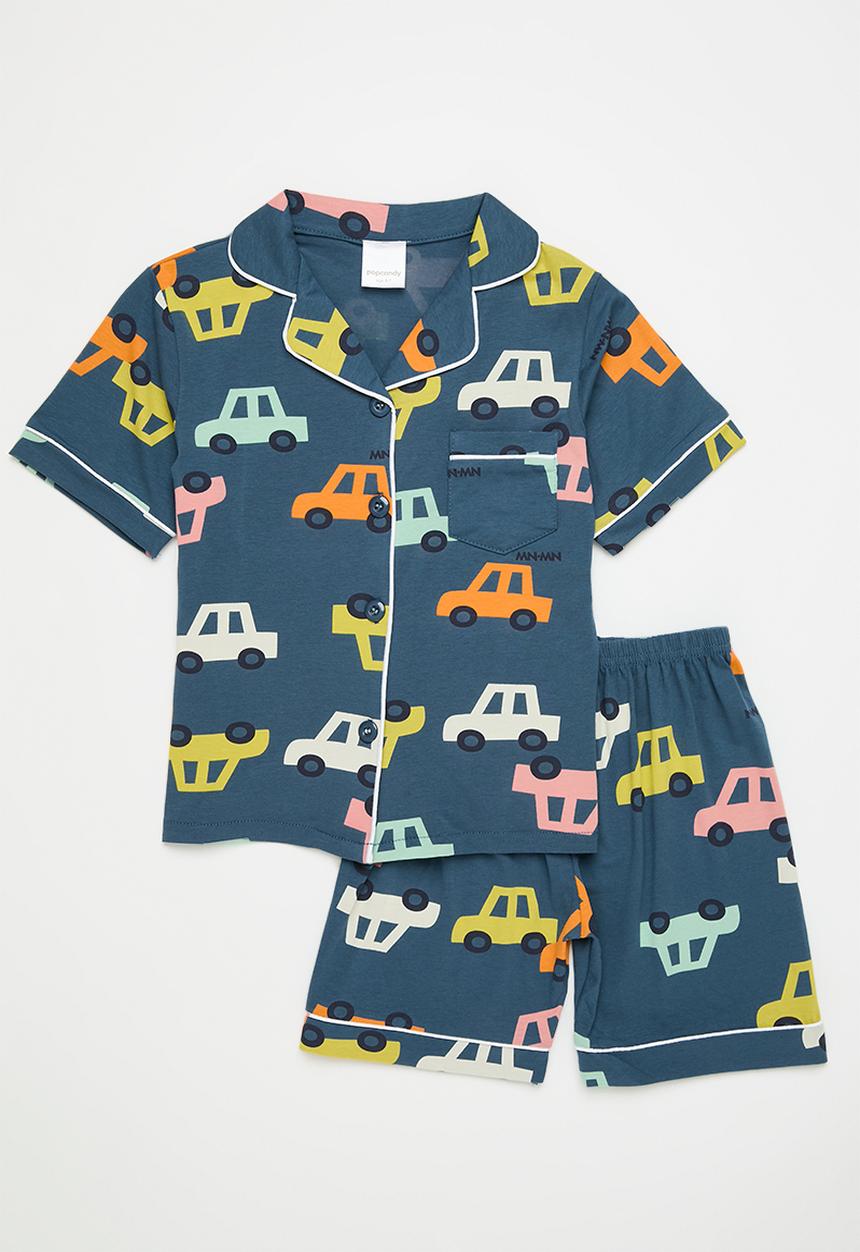 Pop Candy - Shirt & short pj set - navy
