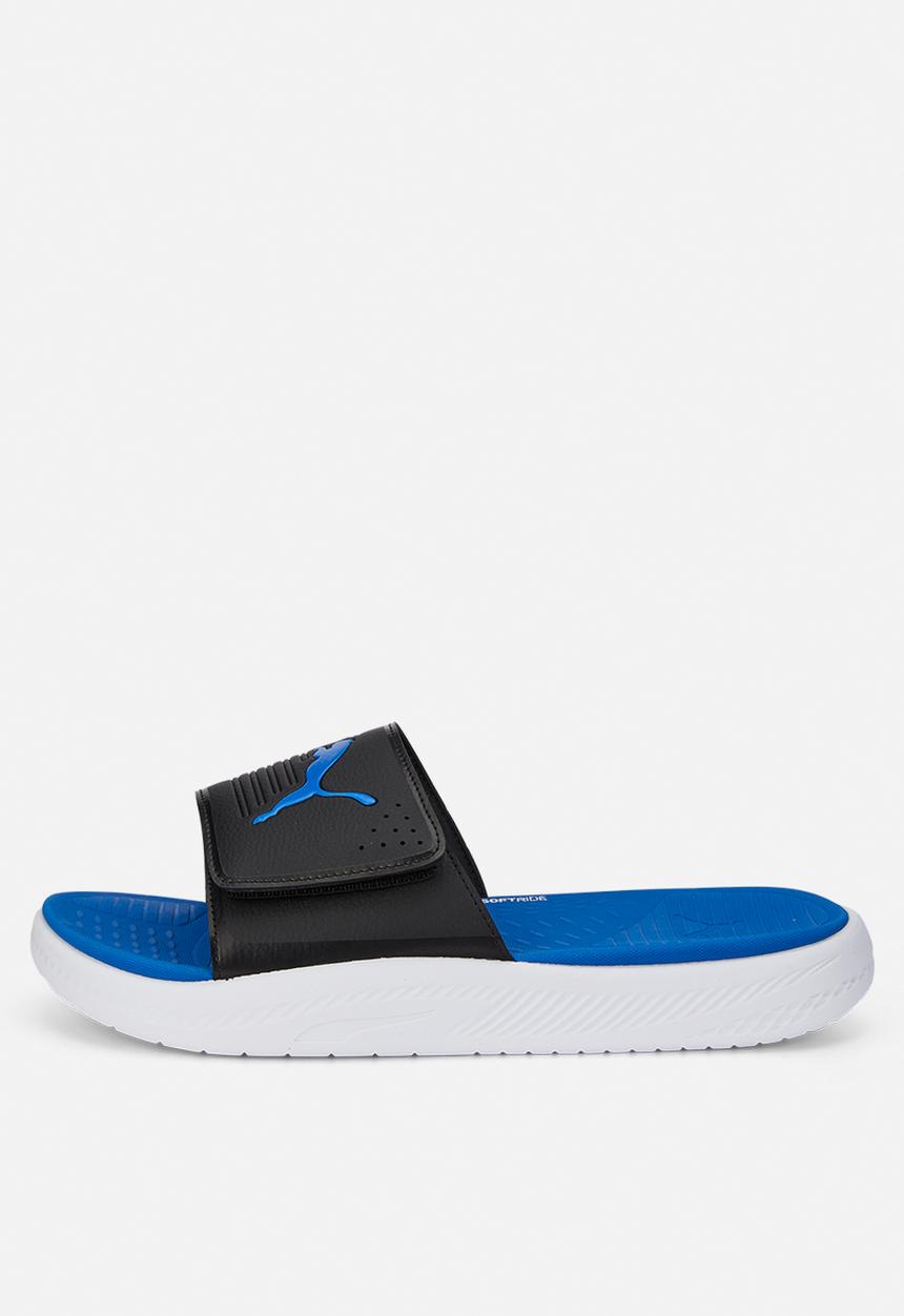PUMA - Softride slide v - black/white