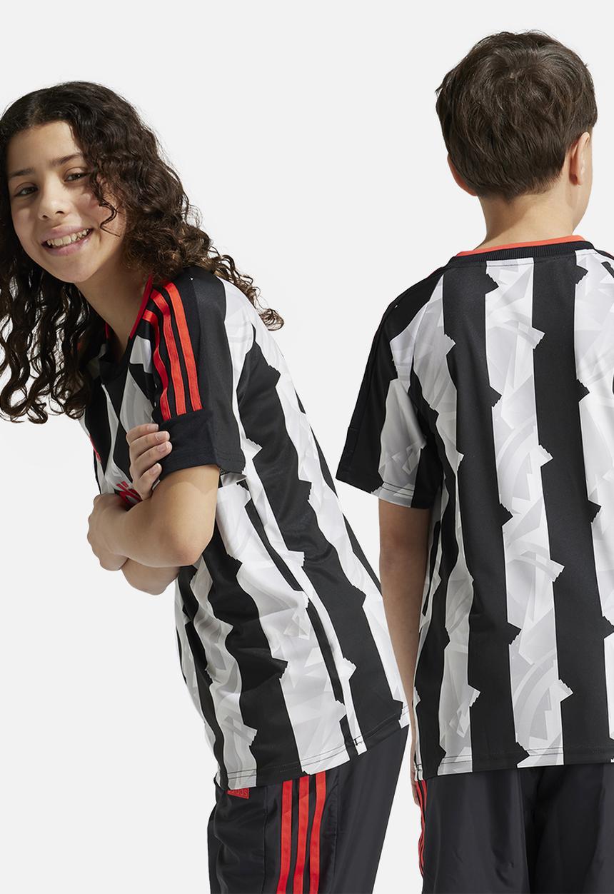 adidas Performance - J Hot Tee - Black/Chalk White/Bright Red