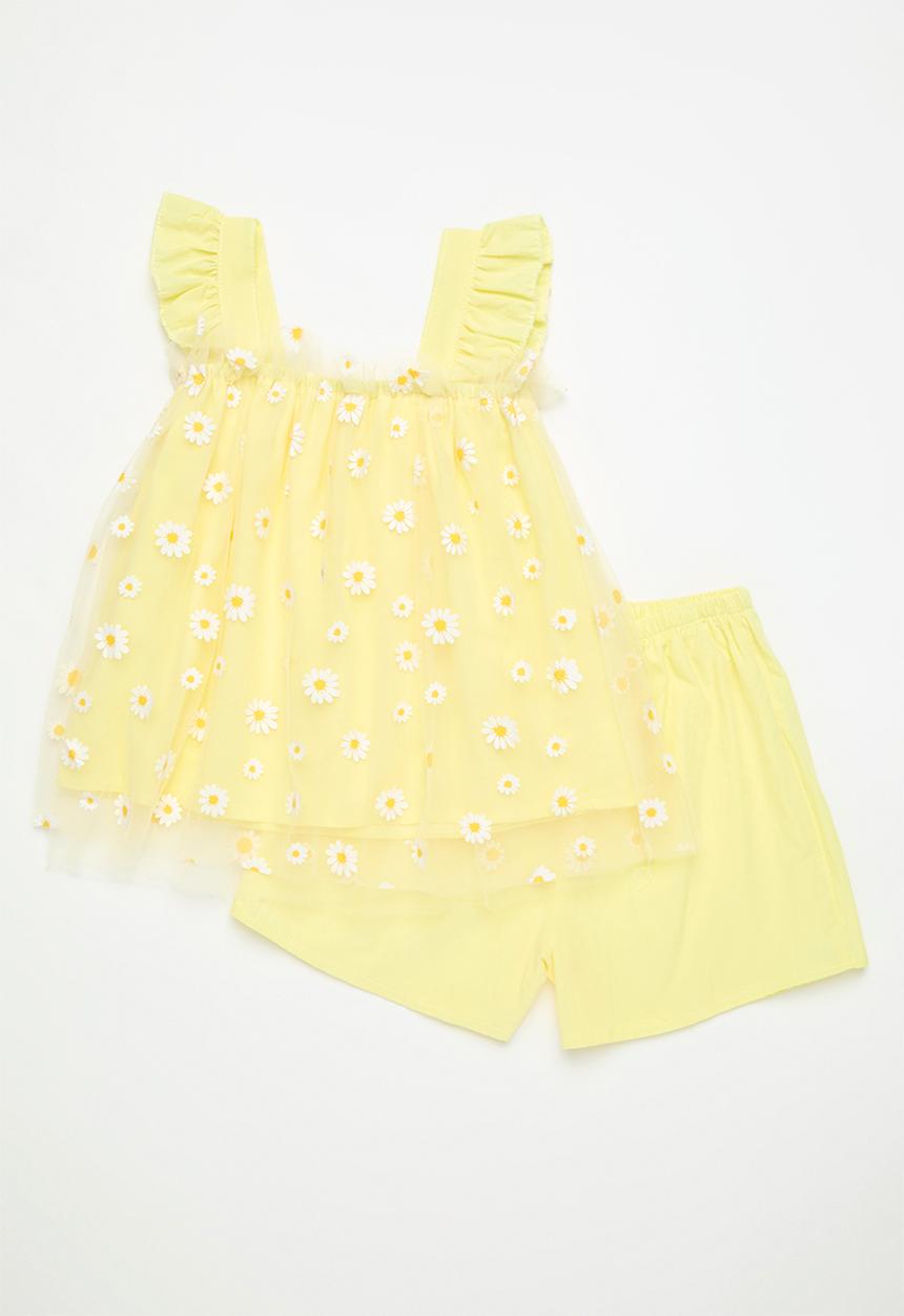 Pop Candy - Top & short set - yellow