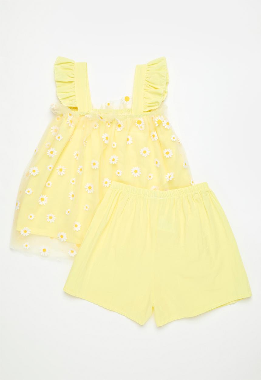 Pop Candy - Top & short set - yellow