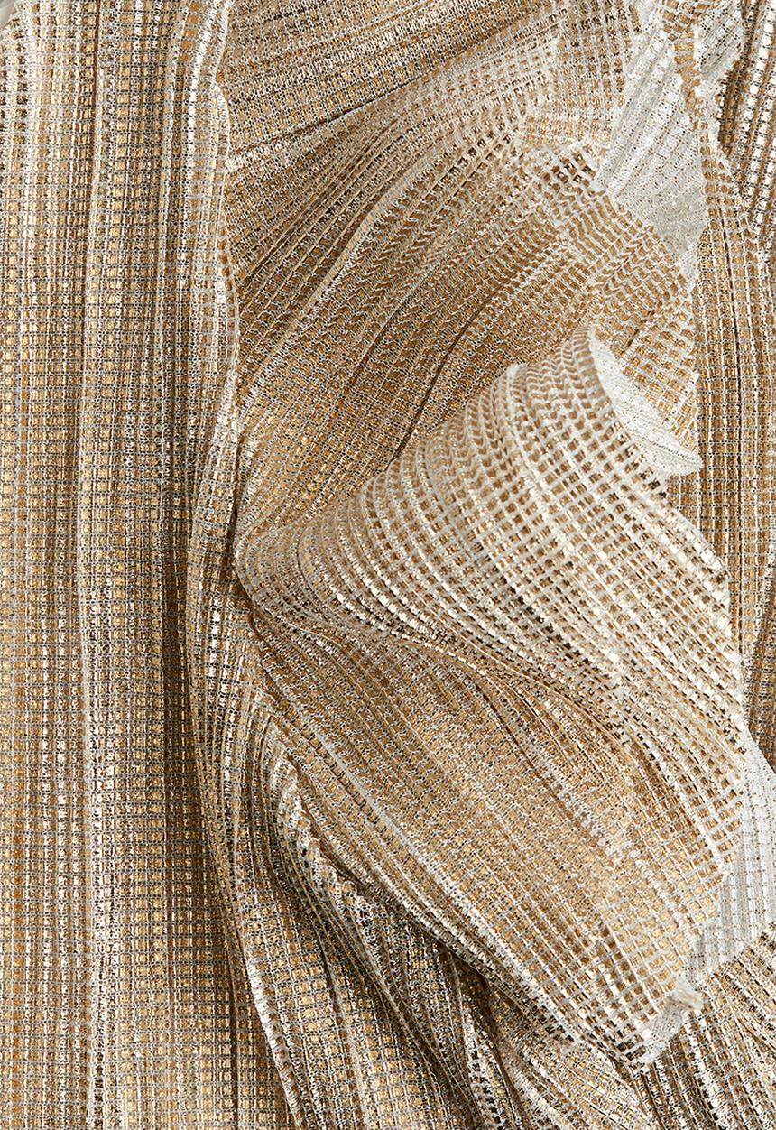 H&M - Pleated a-line dress - beige