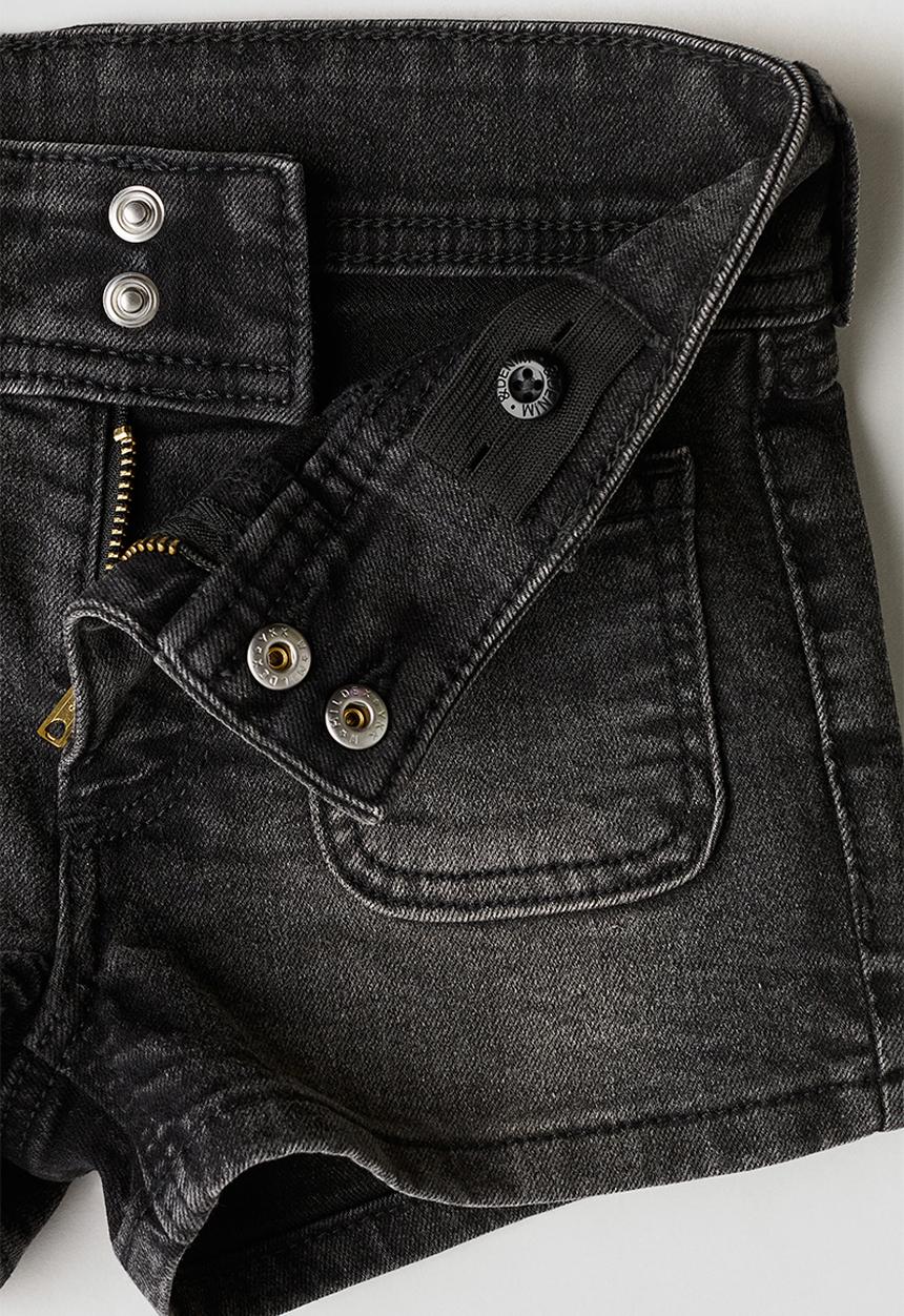 H&M - Denim shorts - black denim