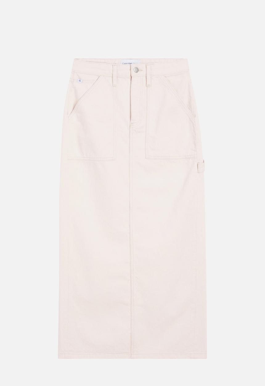 Calvin Klein - Maxi skirt cargo pockets - denim light