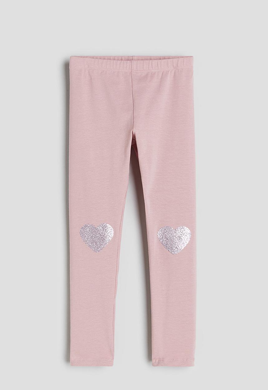H&M - Leggings - light pink heart