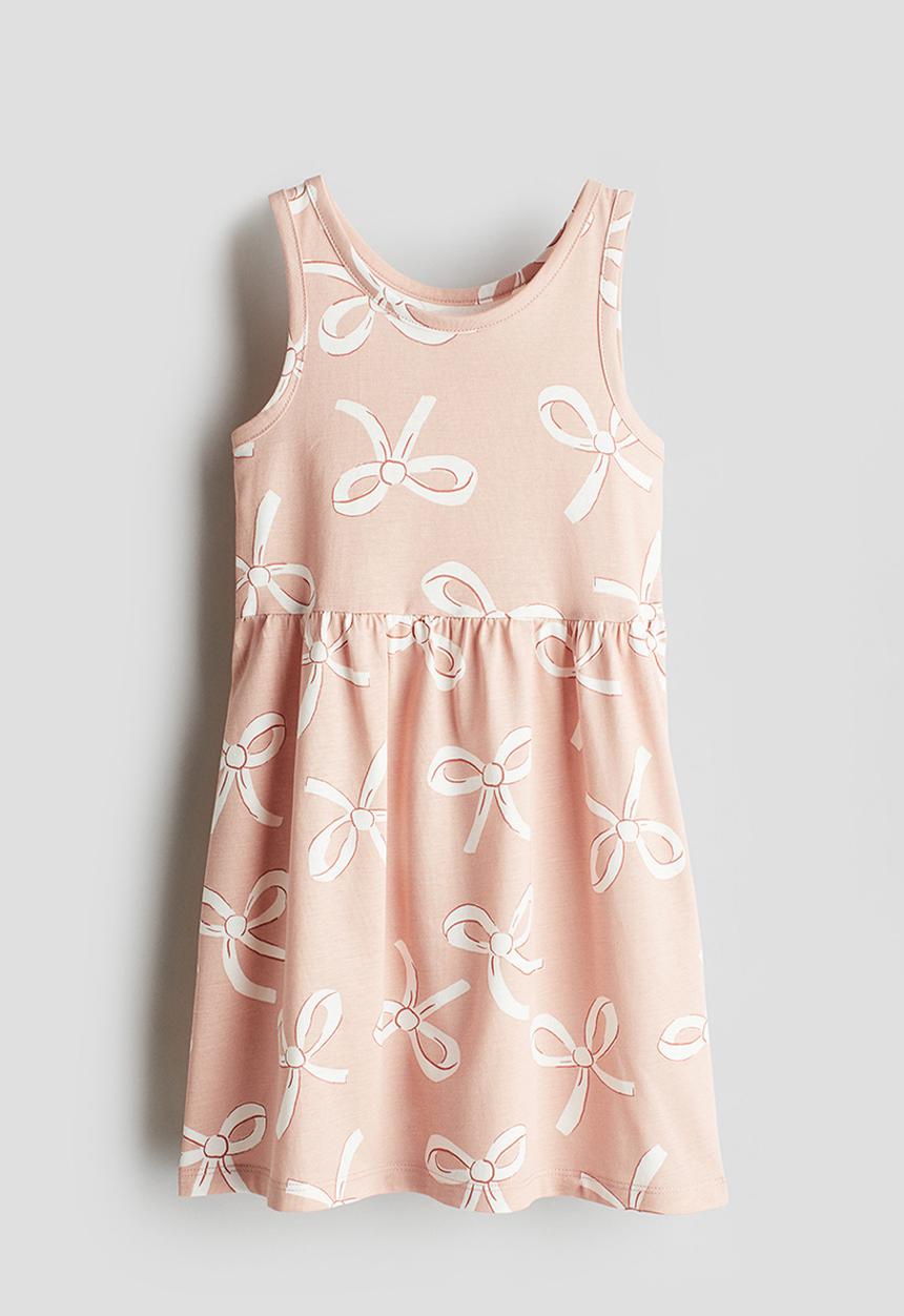 H&M - Patterned cotton dress - pink