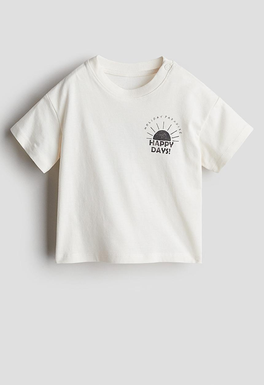 H&M - Cotton jersey T-shirt - white