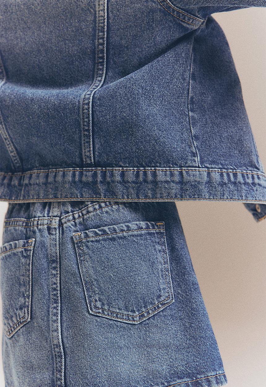 H&M - Keith Haring X H&M:  Denim skirt - blue