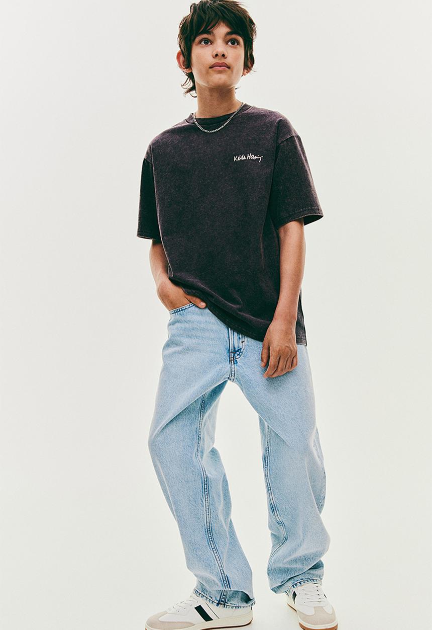 H&M - Keith Haring X H&M:  Printed t-shirt - grey,multi 