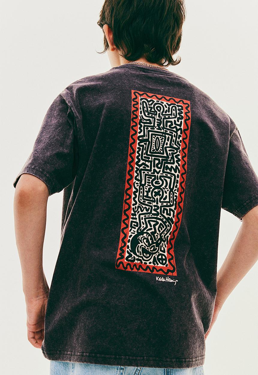 H&M - Keith Haring X H&M:  Printed t-shirt - grey,multi 