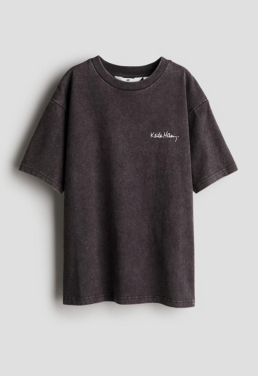 H&M - Keith Haring X H&M:  Printed t-shirt - grey,multi 