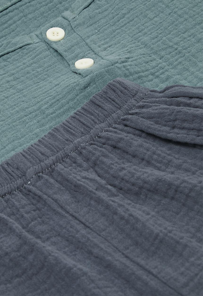 Pop Candy - Tee & short set - green & dark grey