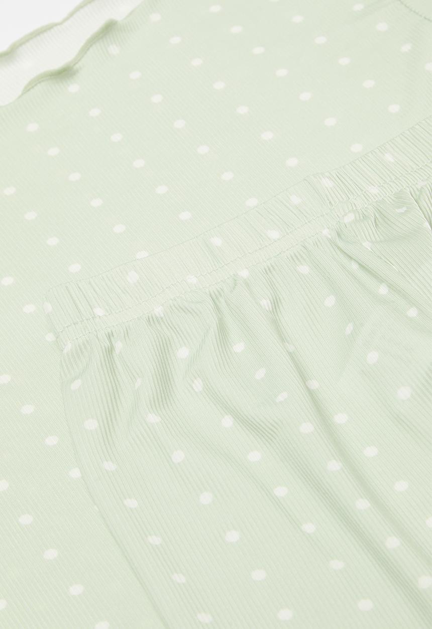Pop Candy - Polka dot pj set - grey & white