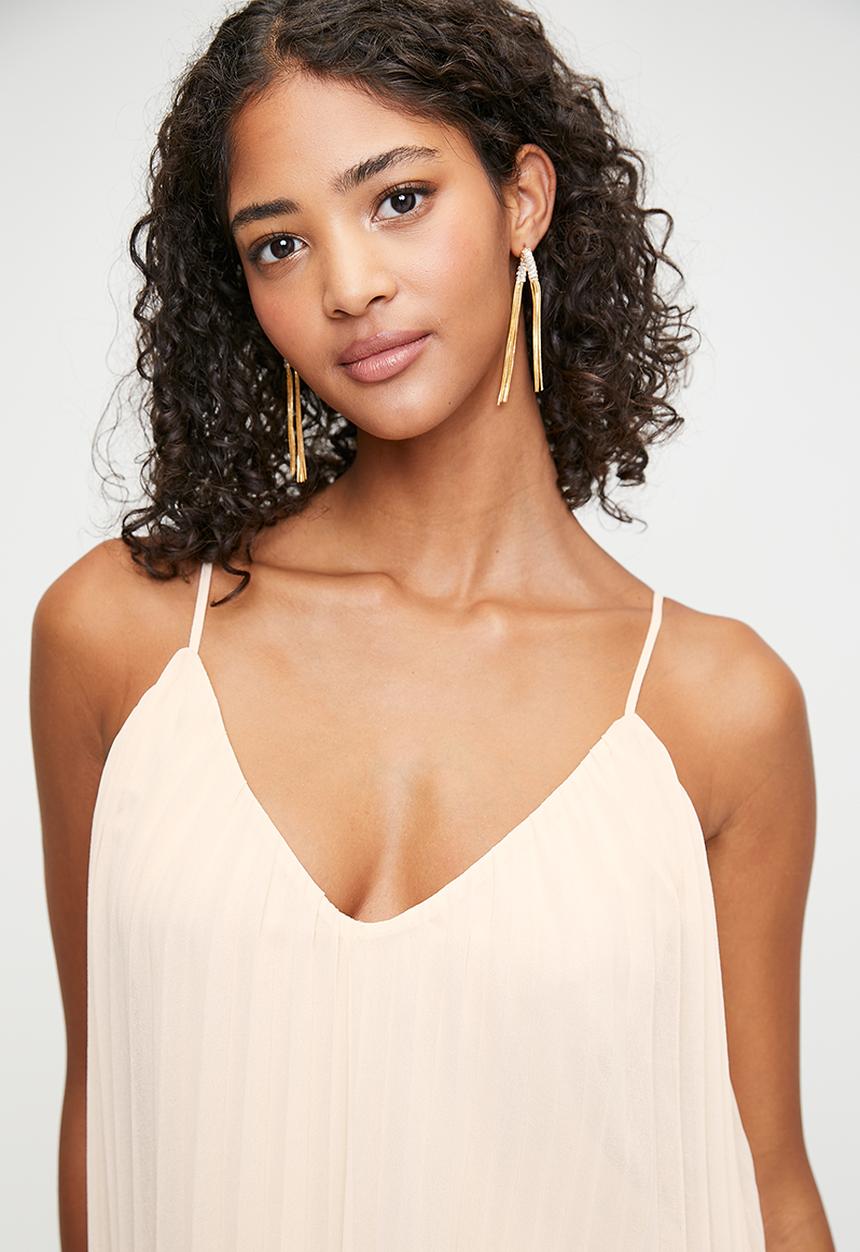 MILLA - Trapeze Maxi with Stiffening Hem Detail - Brazilian Sand
