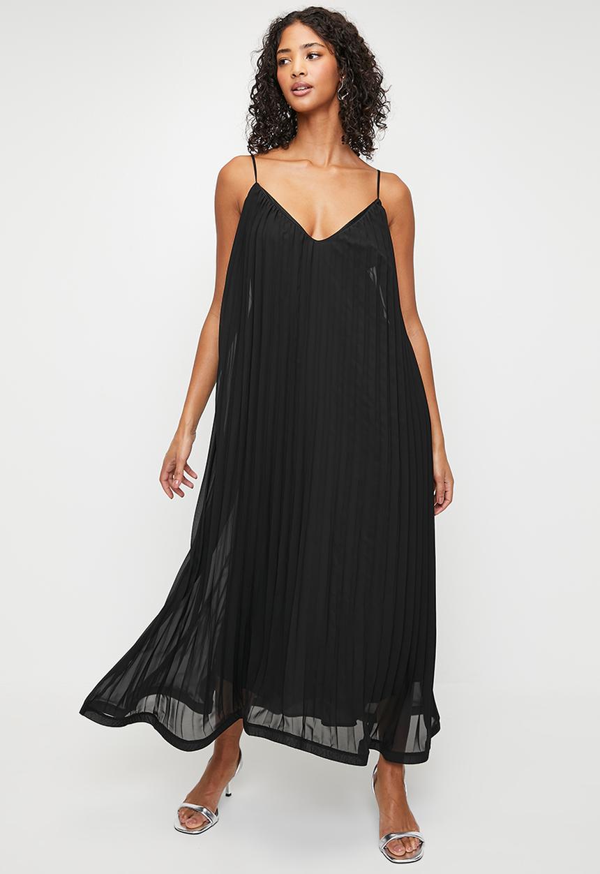 MILLA - Trapeze Maxi with Stiffening Hem Detail - Black