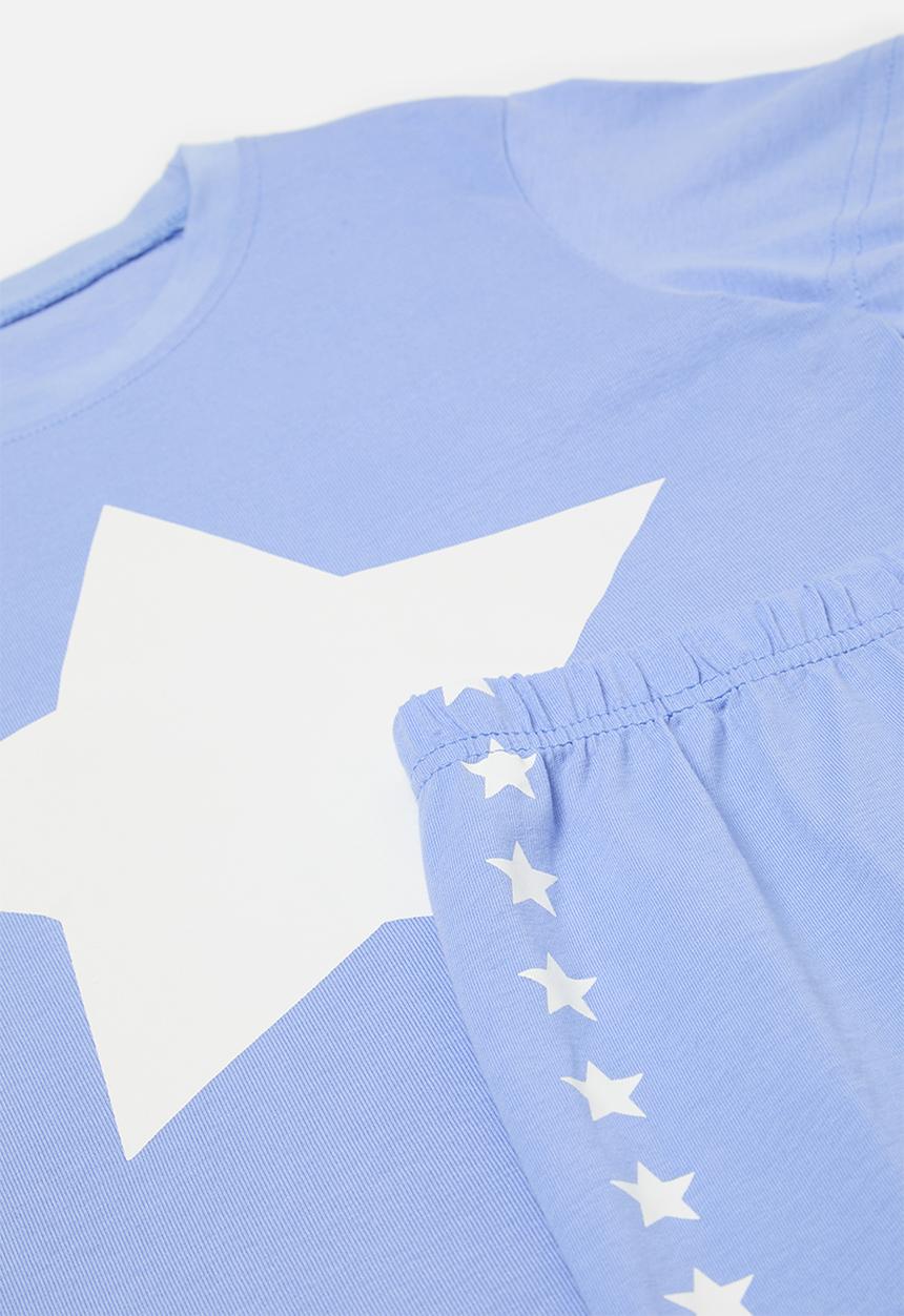 Pop Candy - Printed pj set-light blue