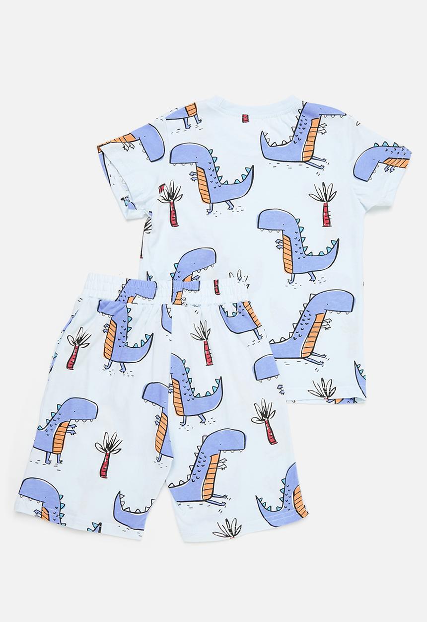Pop Candy - Dino pj set - blue
