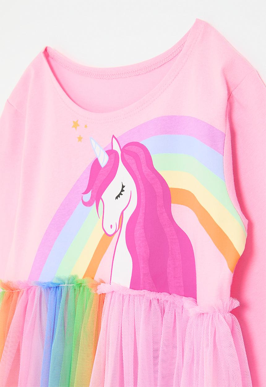 Pop Candy - Unicorn print dress-pink