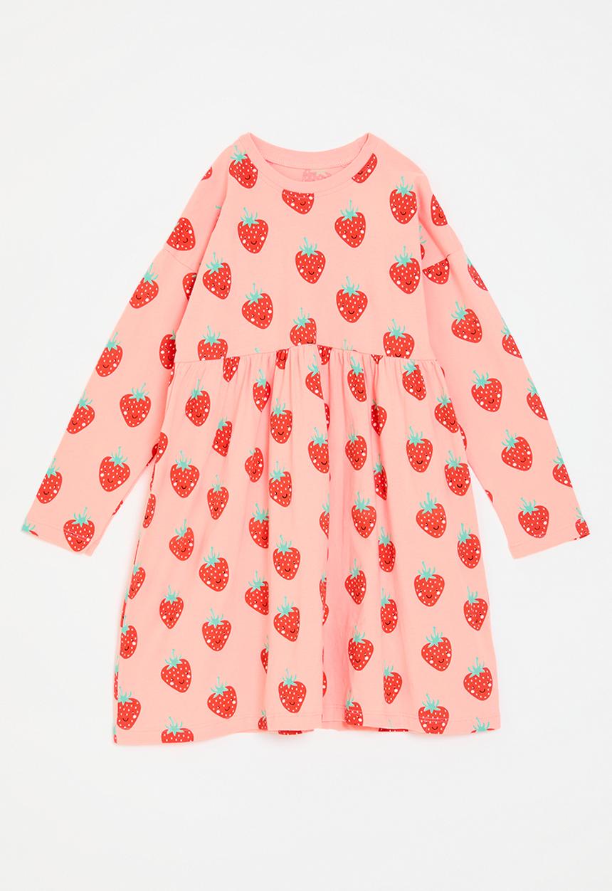 Pop Candy - Strawberry print dress-pink