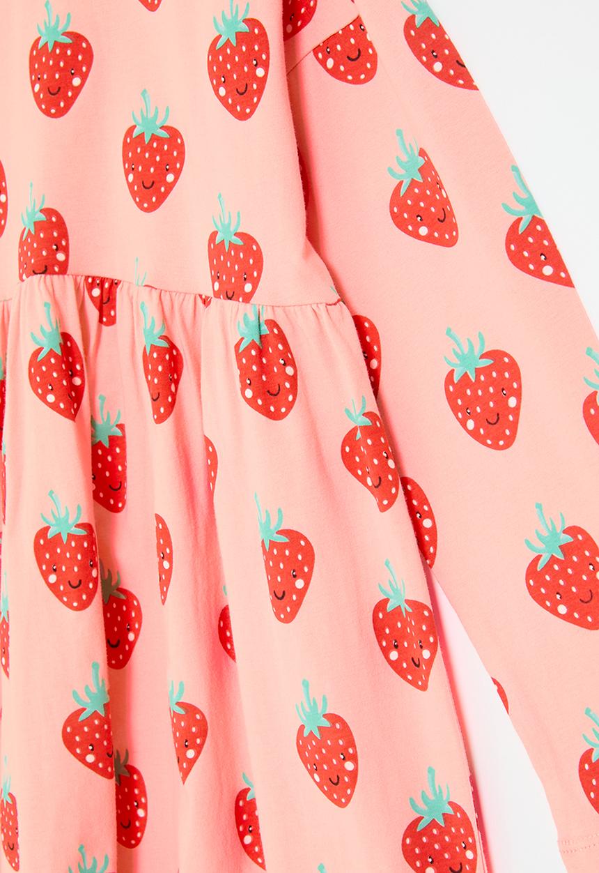 Pop Candy - Strawberry print dress-pink