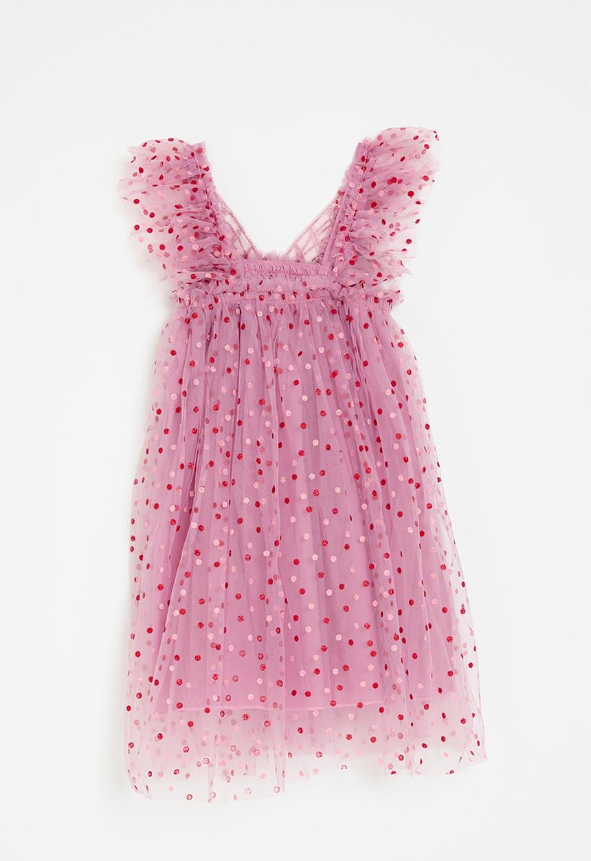 Pop Candy - Polka dot occasion dress - pink