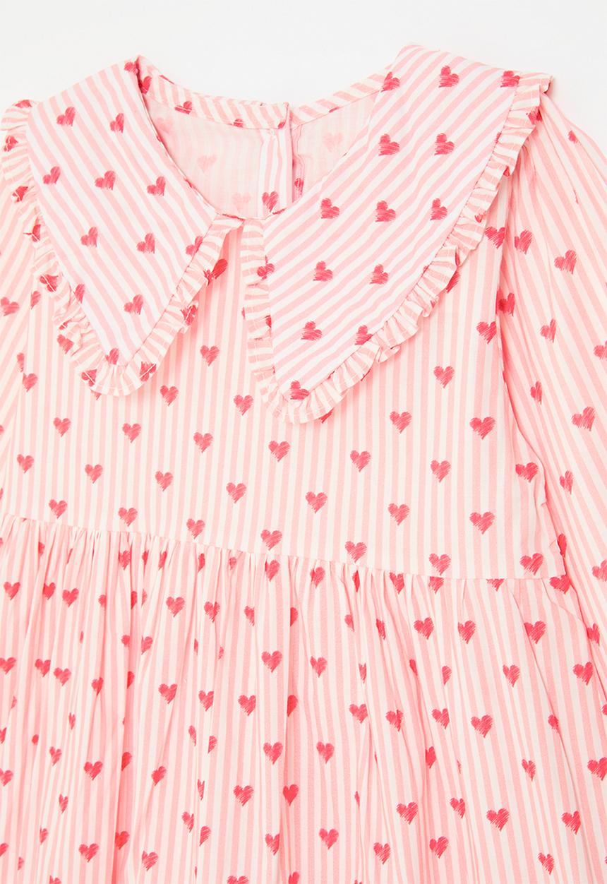 Pop Candy - Peter pan collar dress - pink