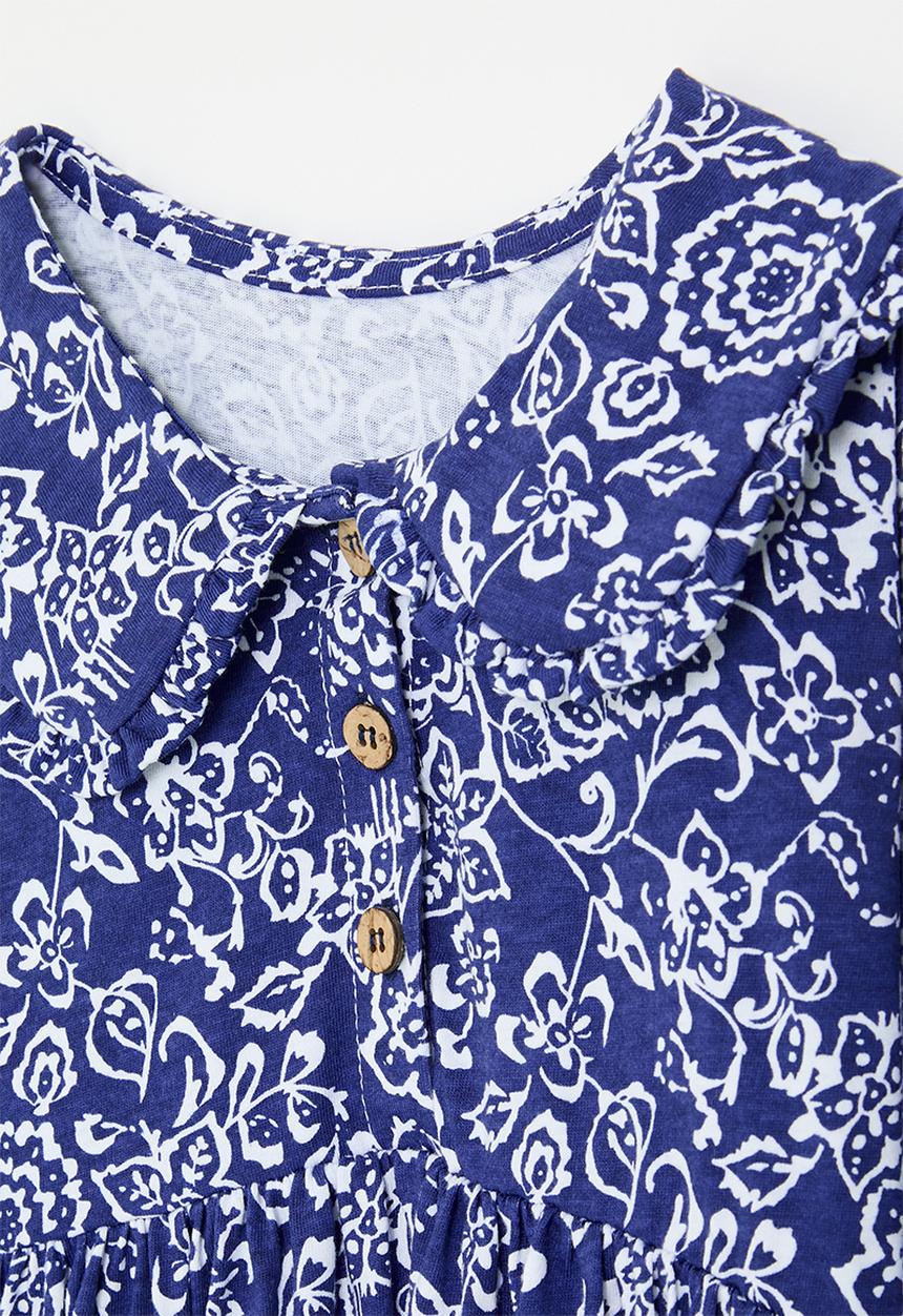 Pop Candy - Peter pan collar dress - blue