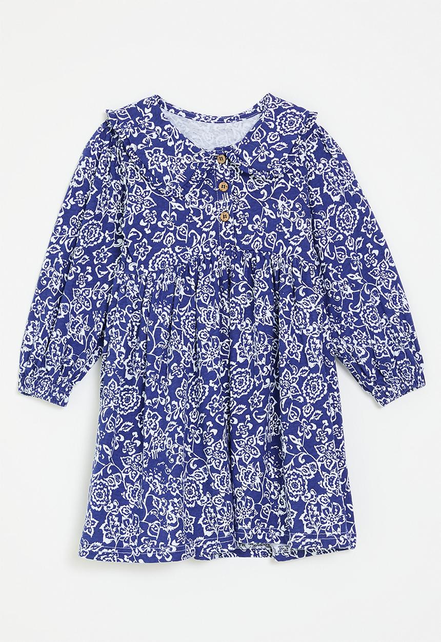 Pop Candy - Peter pan collar dress - blue