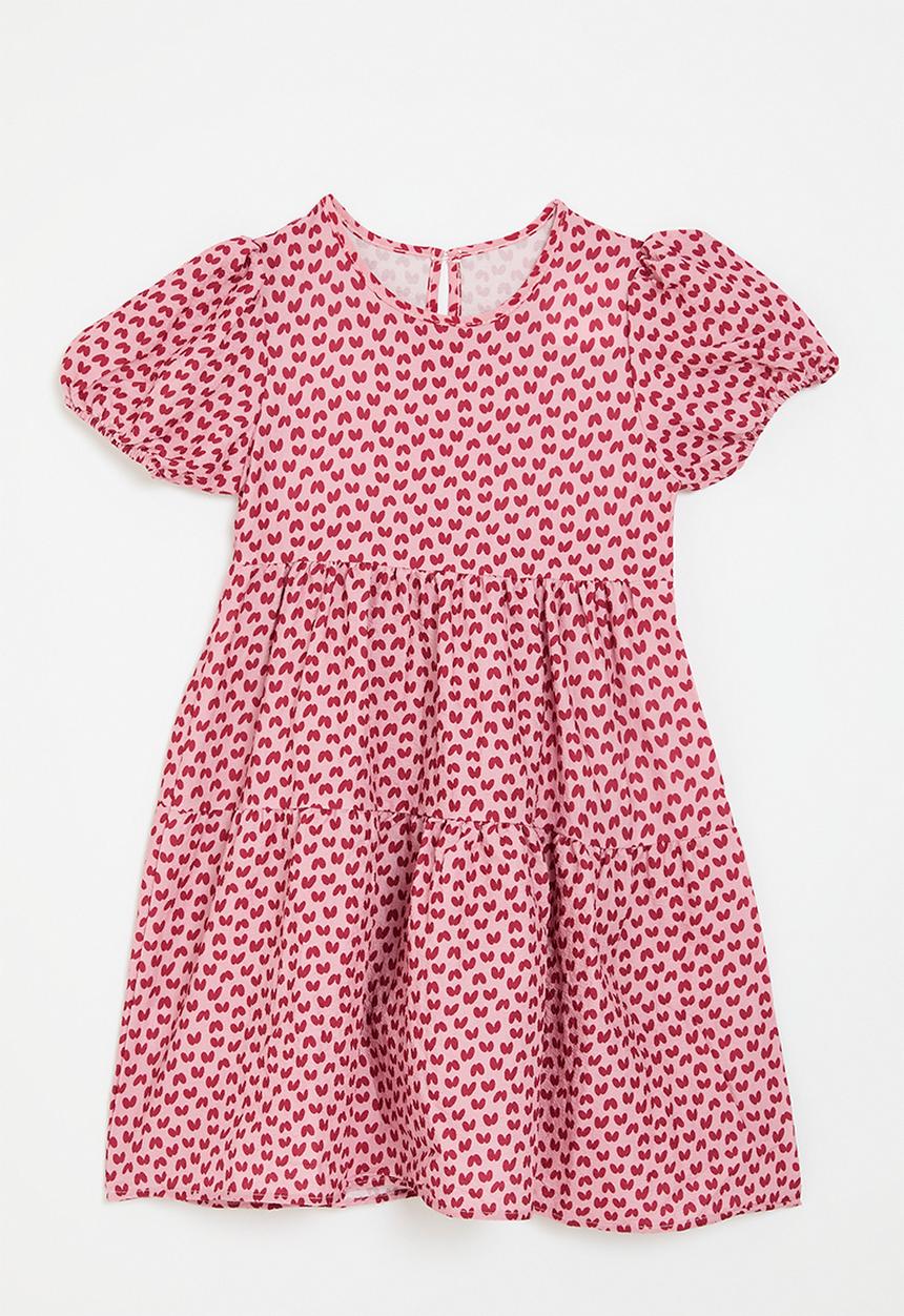 Pop Candy - Puff sleeve dress - red