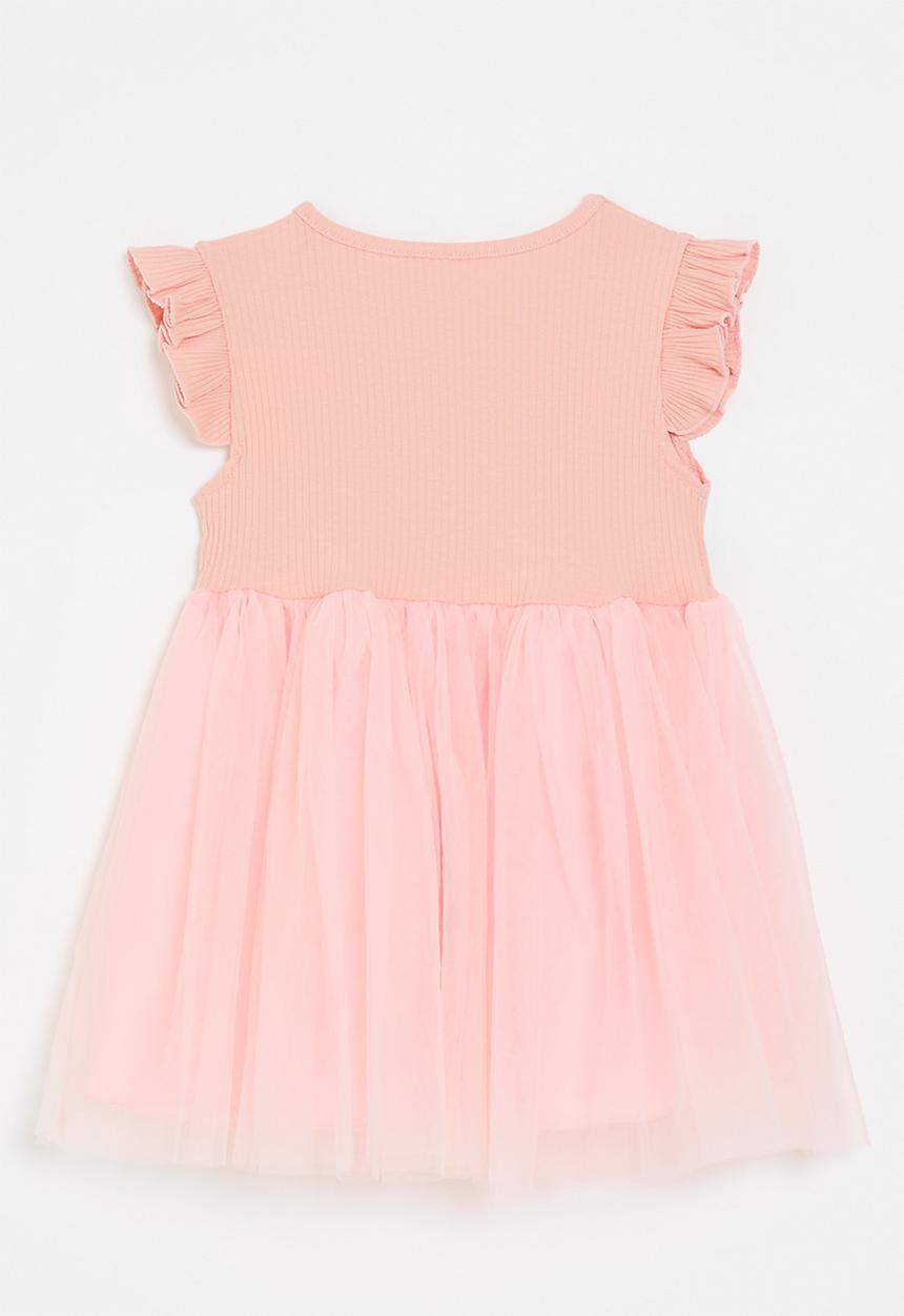 Pop Candy - Floral décor combo dress - pink 
