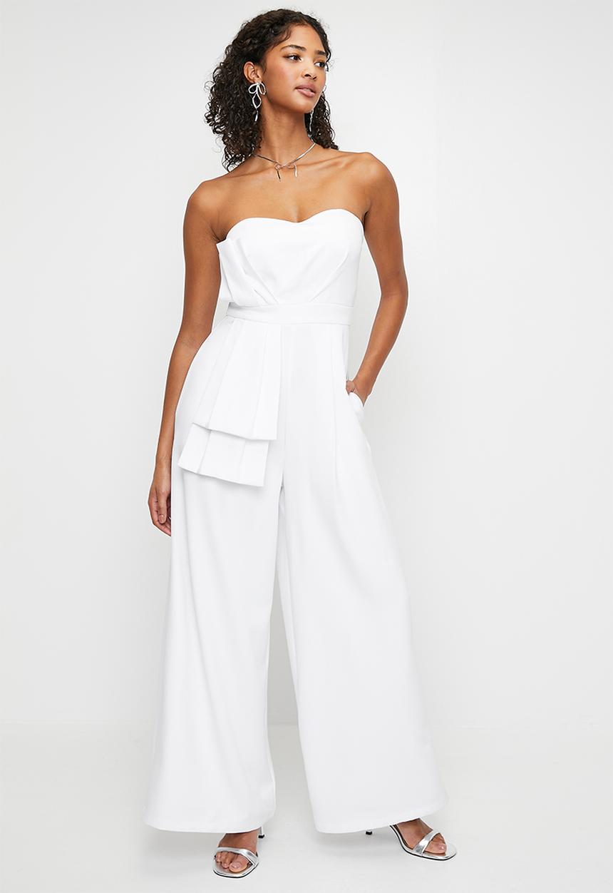 MILLA - Sweetheart Bow Detail jumpsuit - White