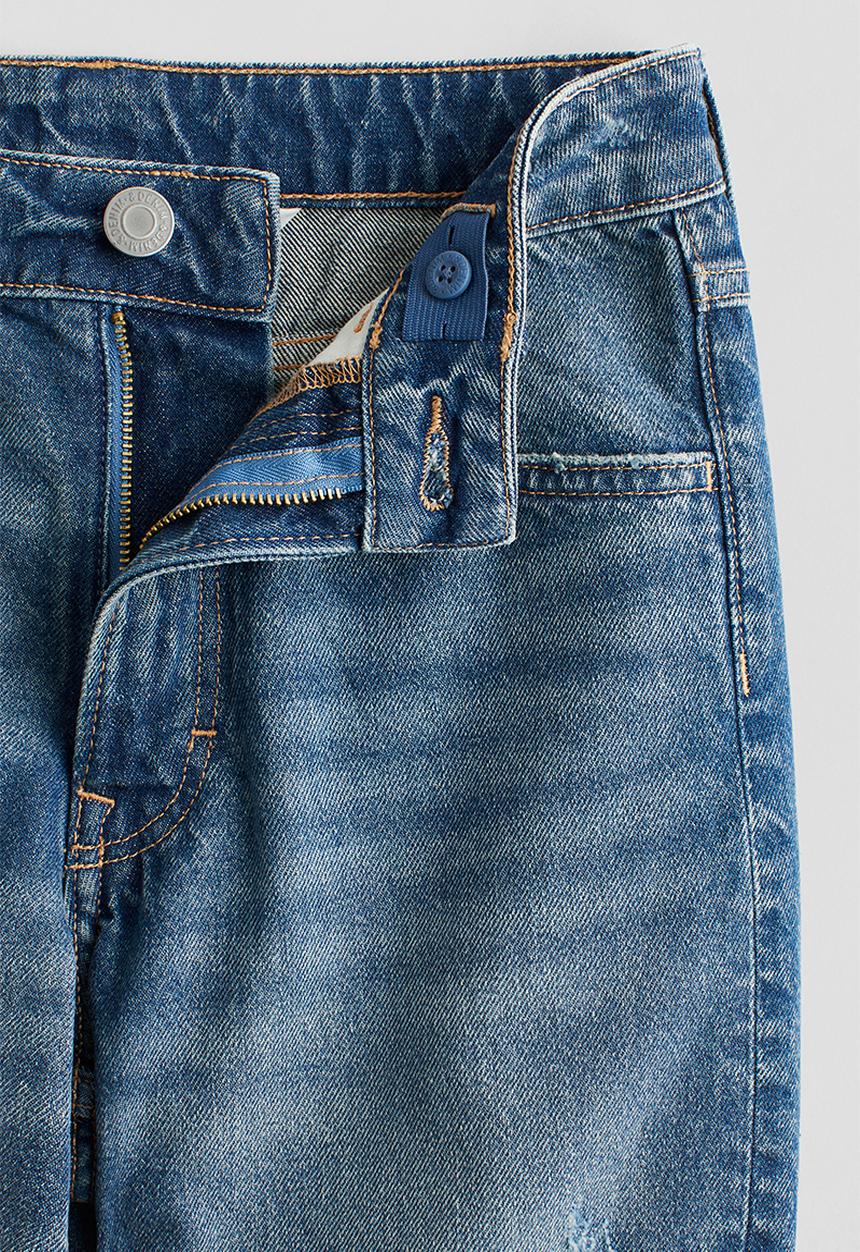 H&M - Loose fit denim shorts - denim blue