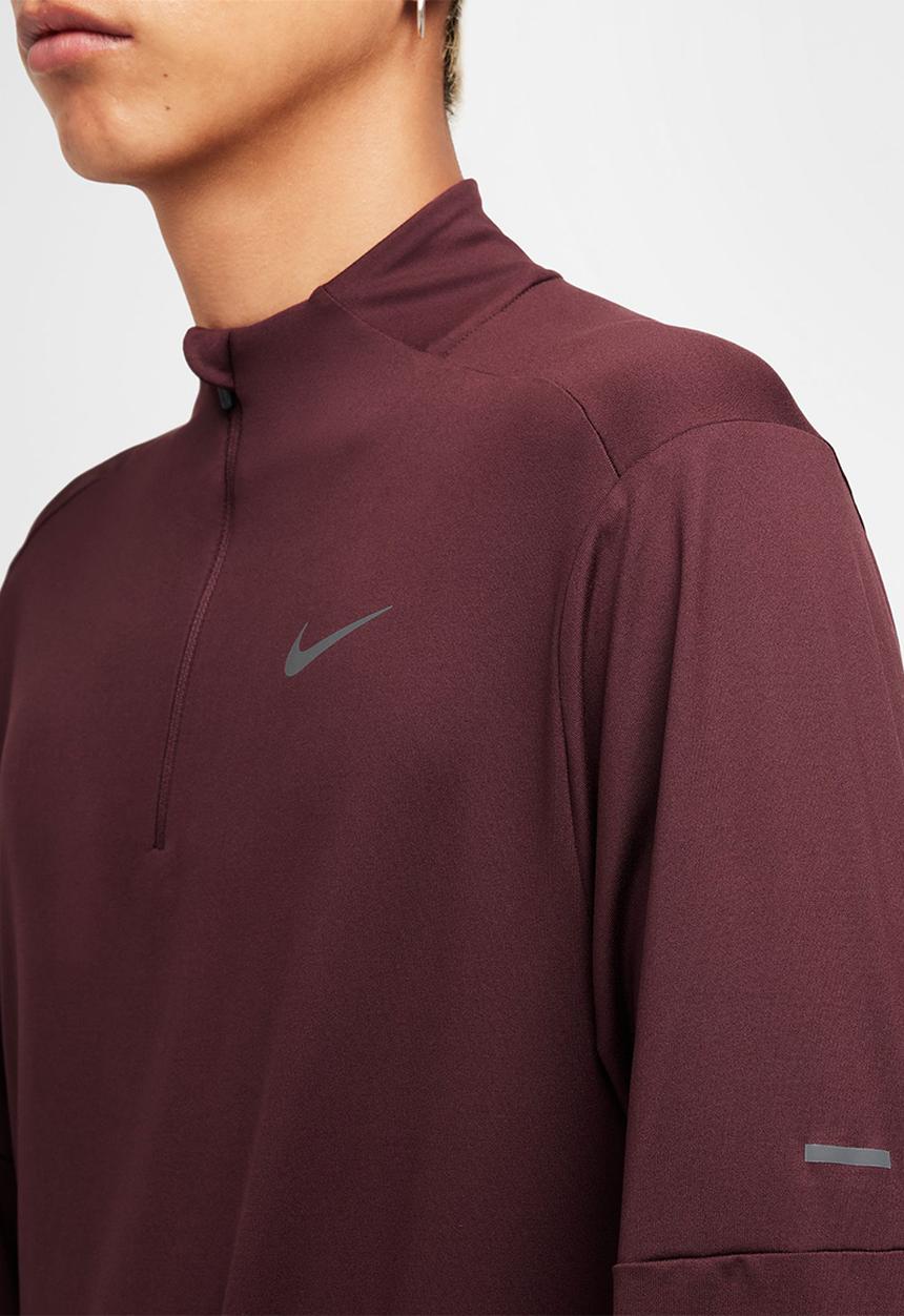 Nike - Dri-Fit ELMNT TOP HZ - Burgundy Crush