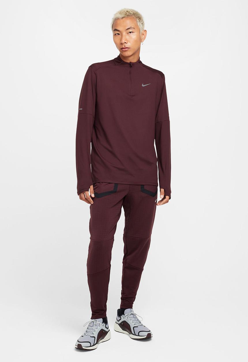 Nike - Dri-Fit ELMNT TOP HZ - Burgundy Crush