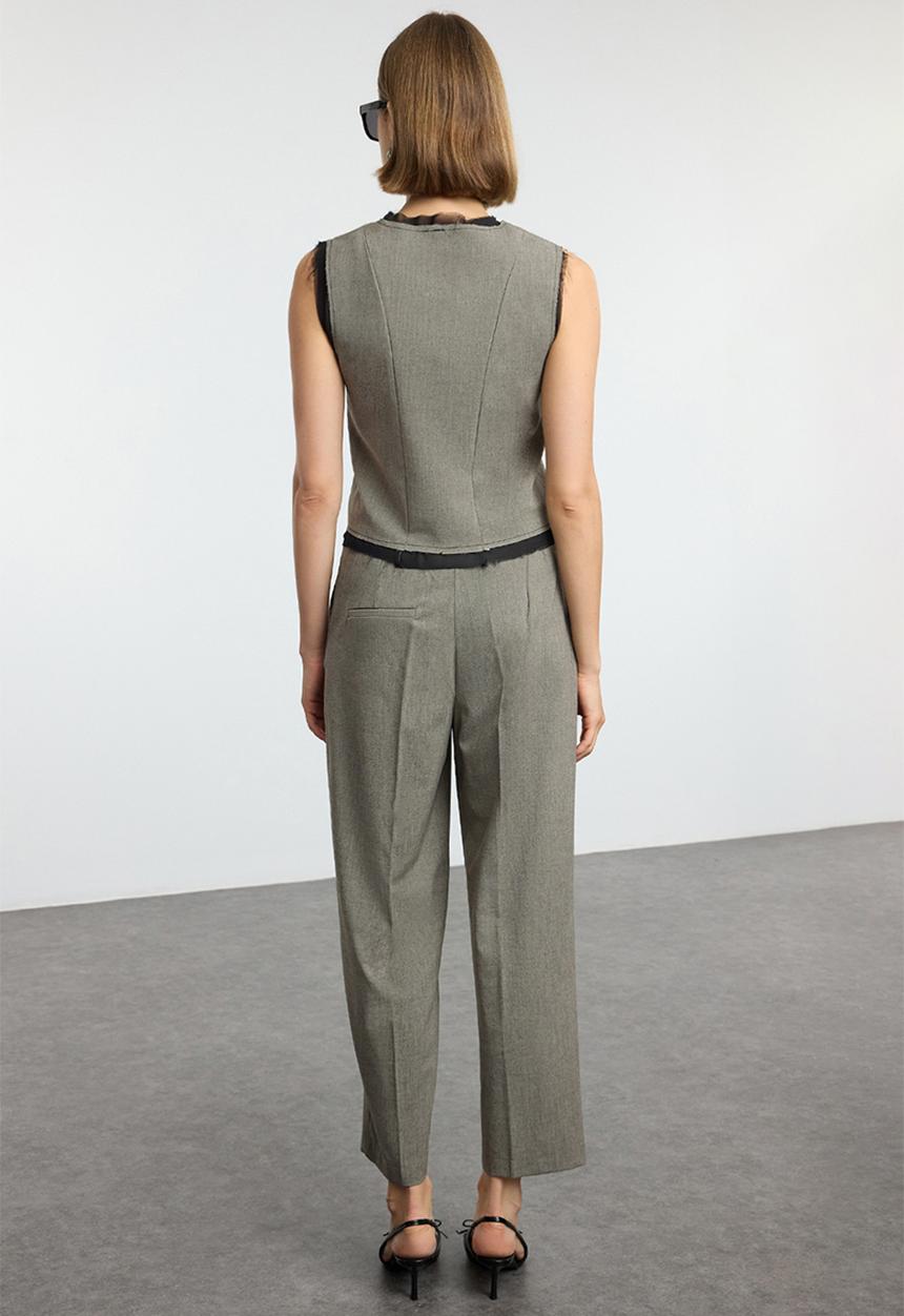 Trendyol - Vest-Trousers Set - Smoked