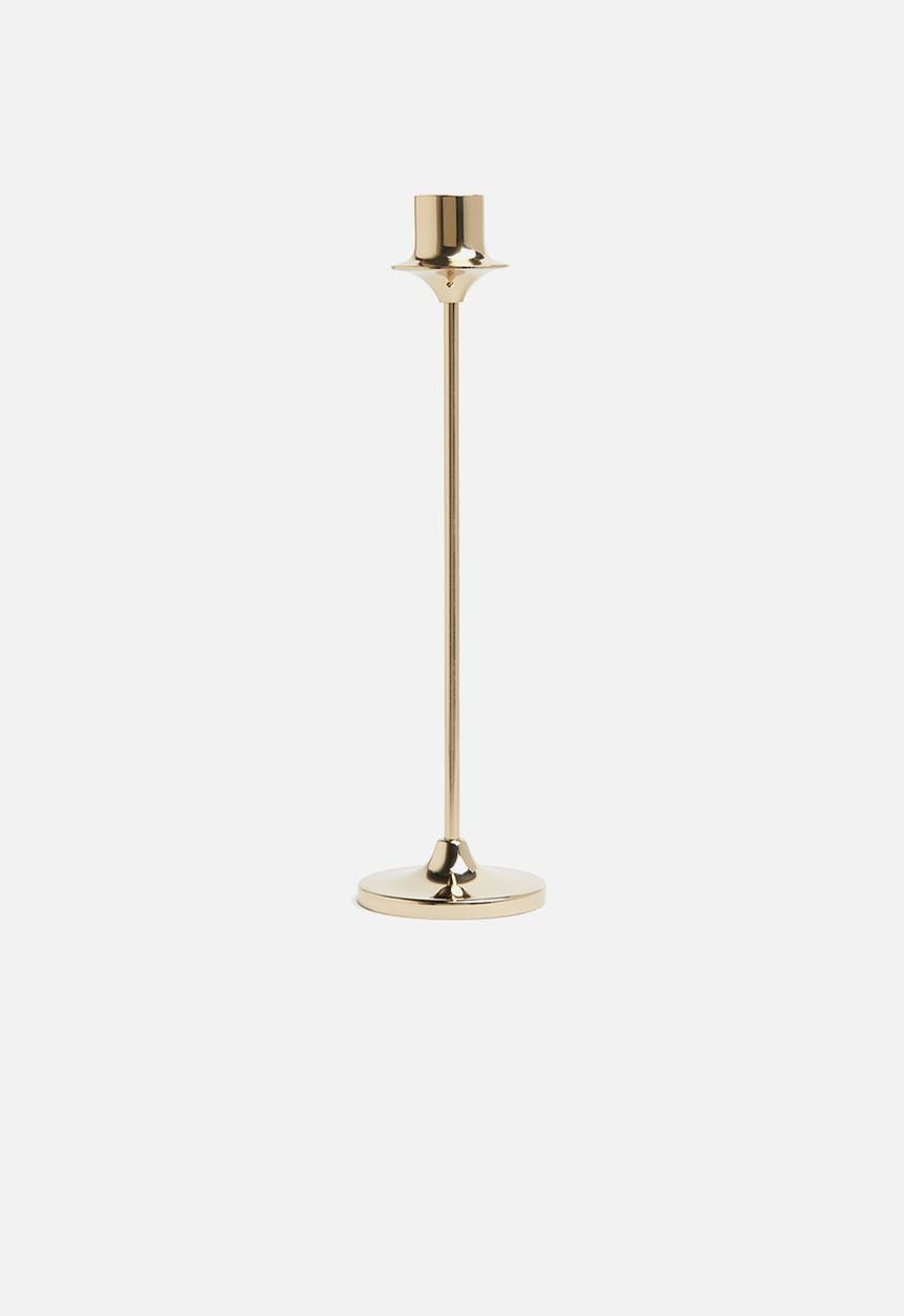 H&M - Tall metal candlestick - gold