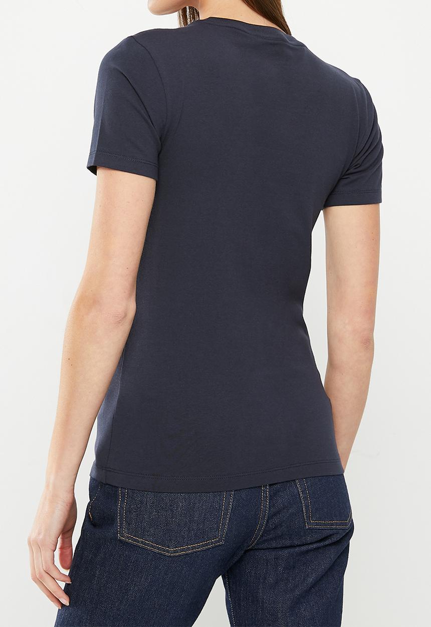 POLO - Allie short sleeve long length pony tee - navy