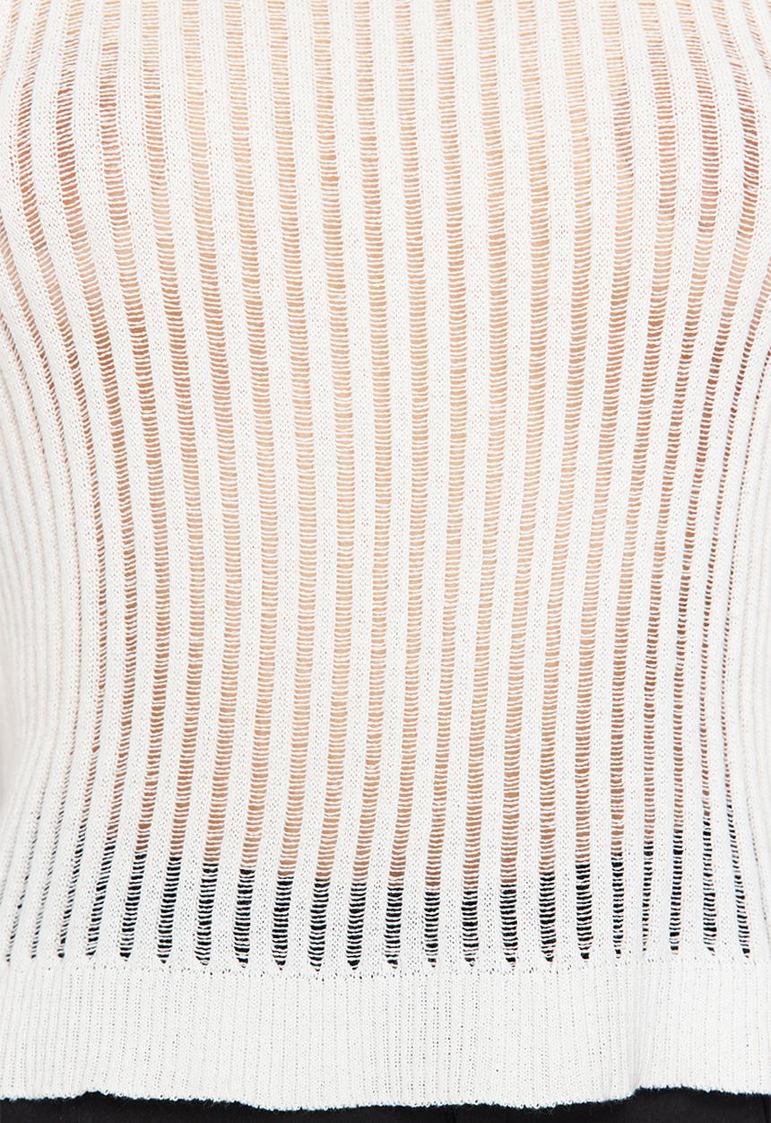 Trendyol - Transparent knitwear top - stone