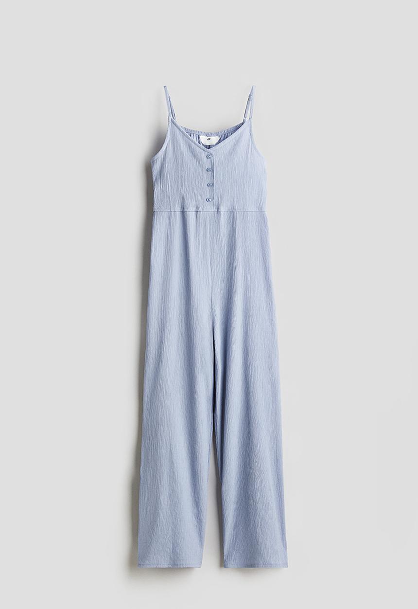 H&M - Woven jumpsuit - light dusty blue