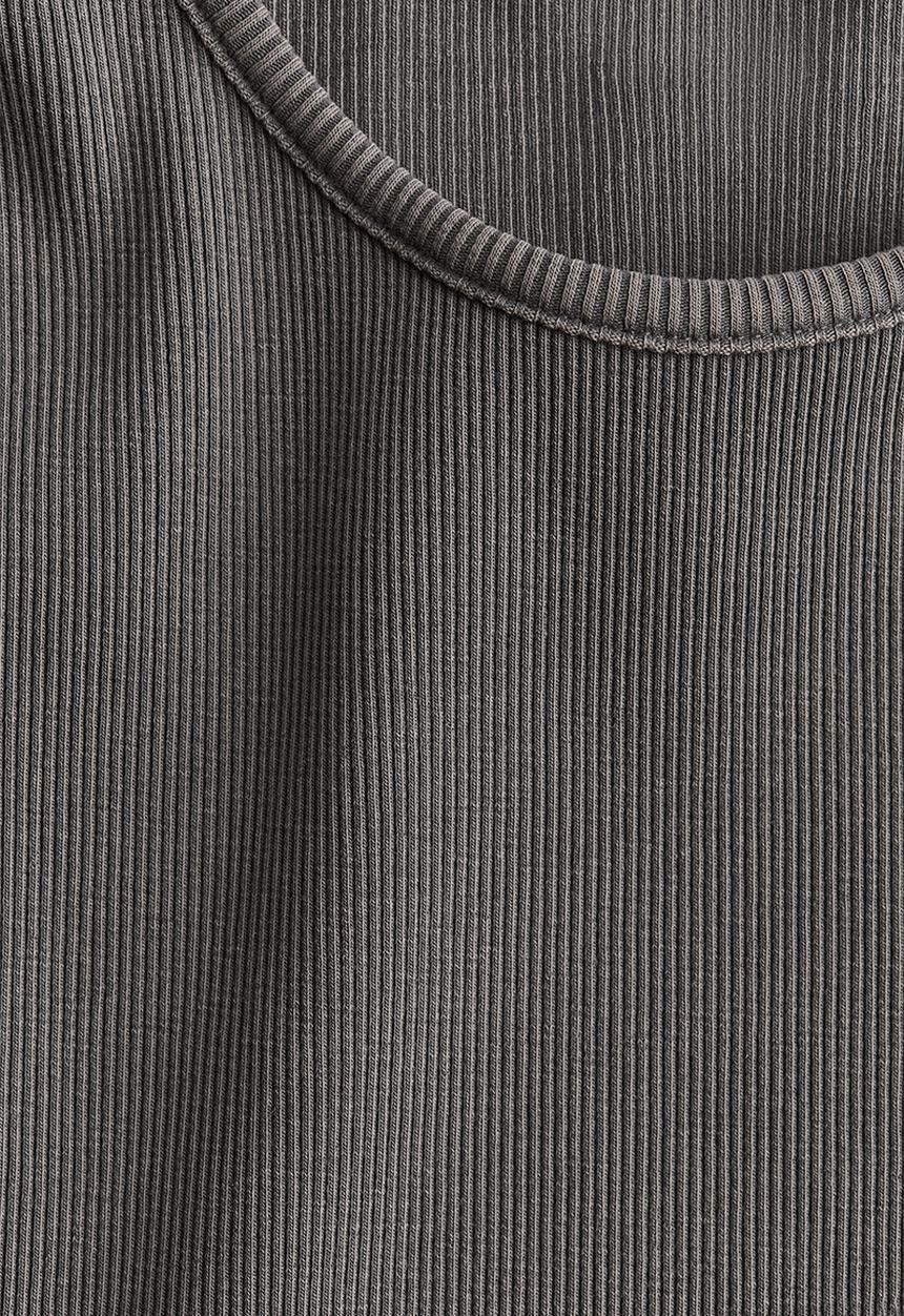 H&M - Ribbed vest top - grey