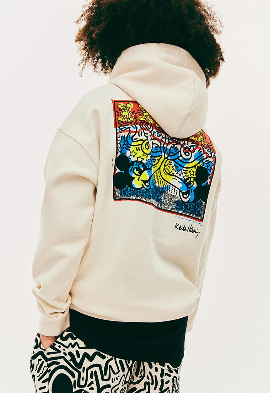 H&M - Keith Haring X H&M:  Printed hoodie - white,multi