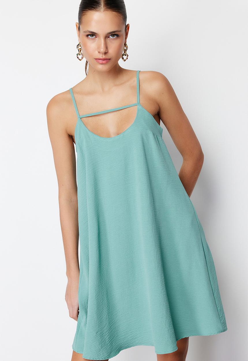 Trendyol - Strappy mini dress - green