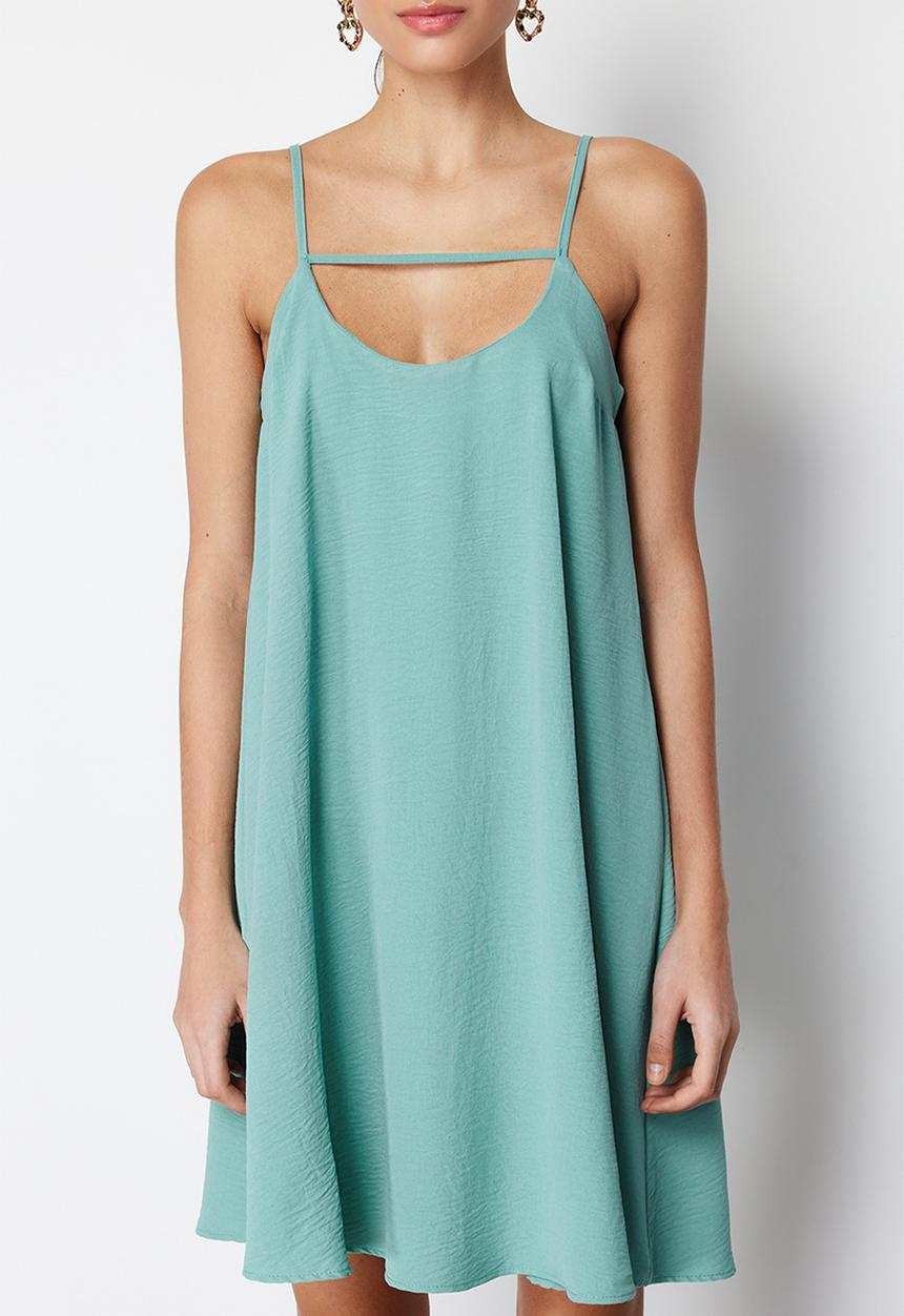 Trendyol - Strappy mini dress - green