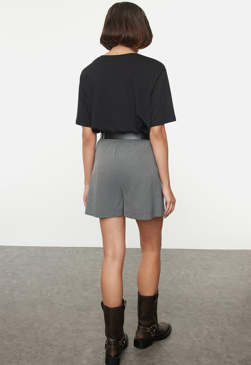 Trendyol - Belted Shorts - Anthracite