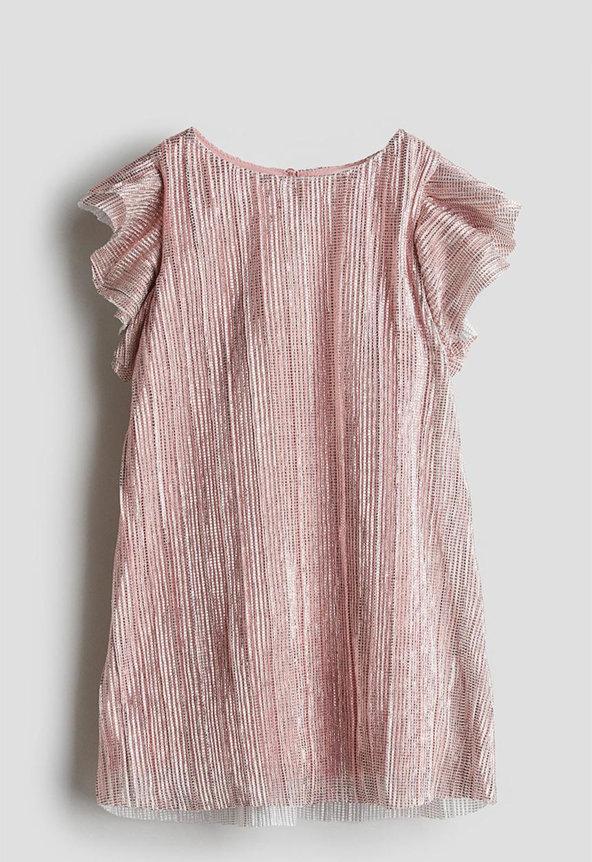 H&M - Pleated a-line dress - light pink