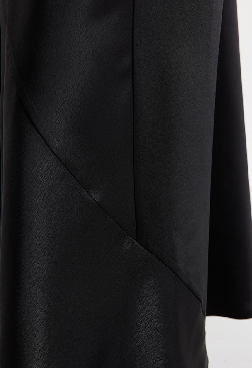 Trendyol - Woven Satin Long Skirt - Black