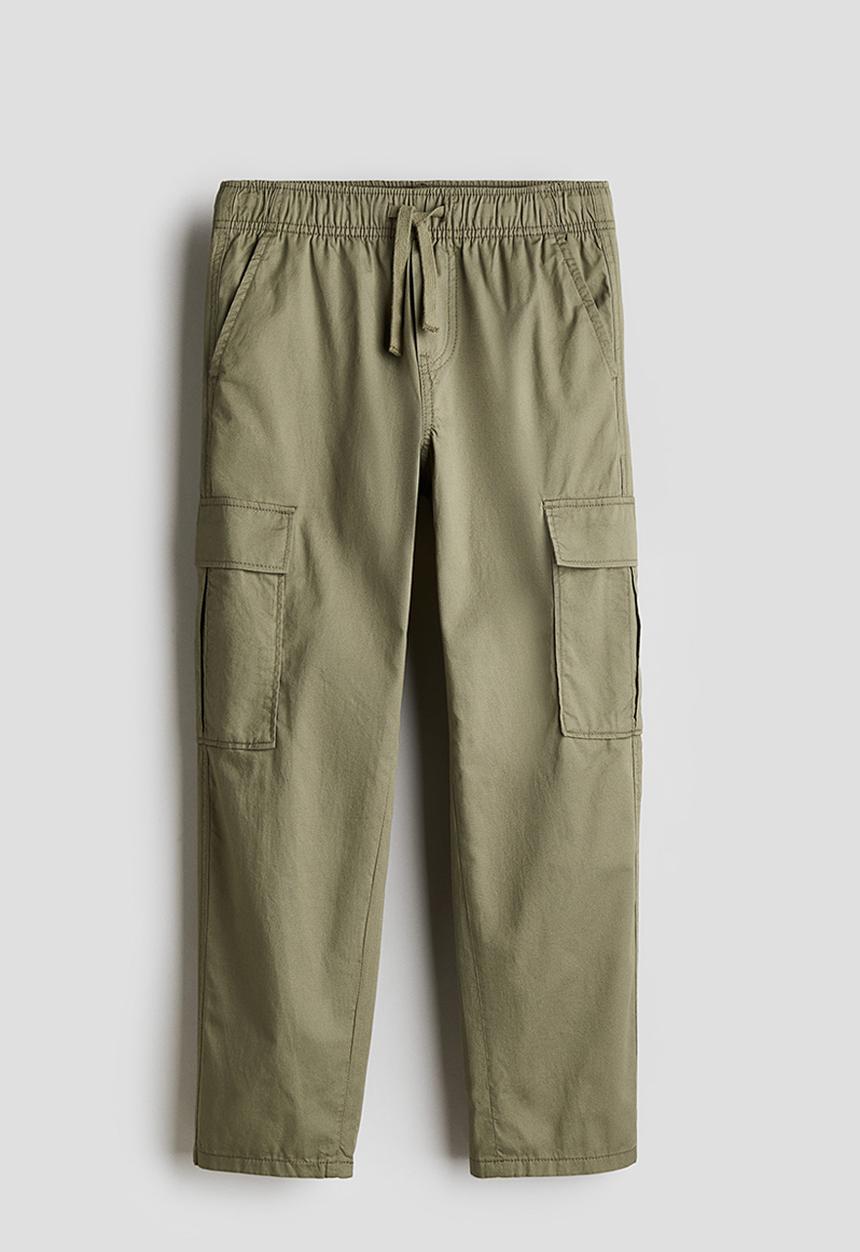 H&M - Cargo joggers - khaki green