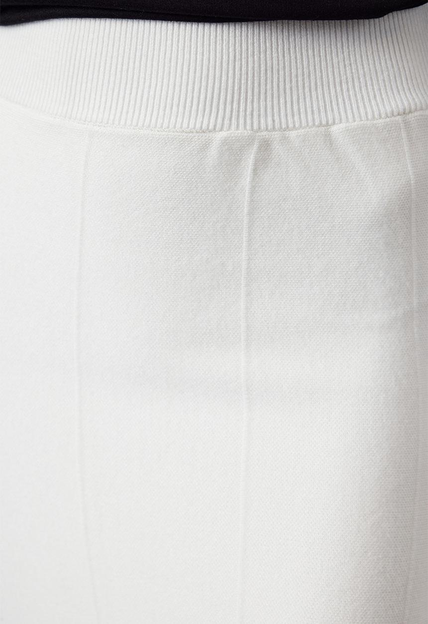 Trendyol - Premium Yarn Midi Knit Skirt - Bone